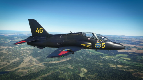 Just Flight Hawk T1 Swedish Air Force Training Livery.