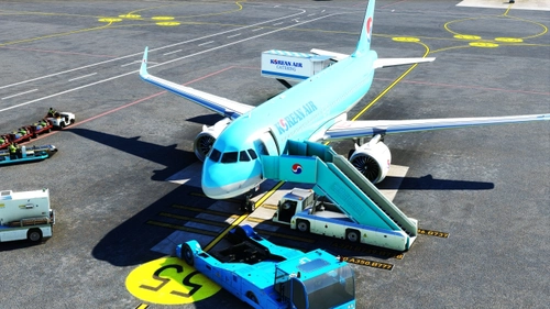 Korean air ground vehicals livery