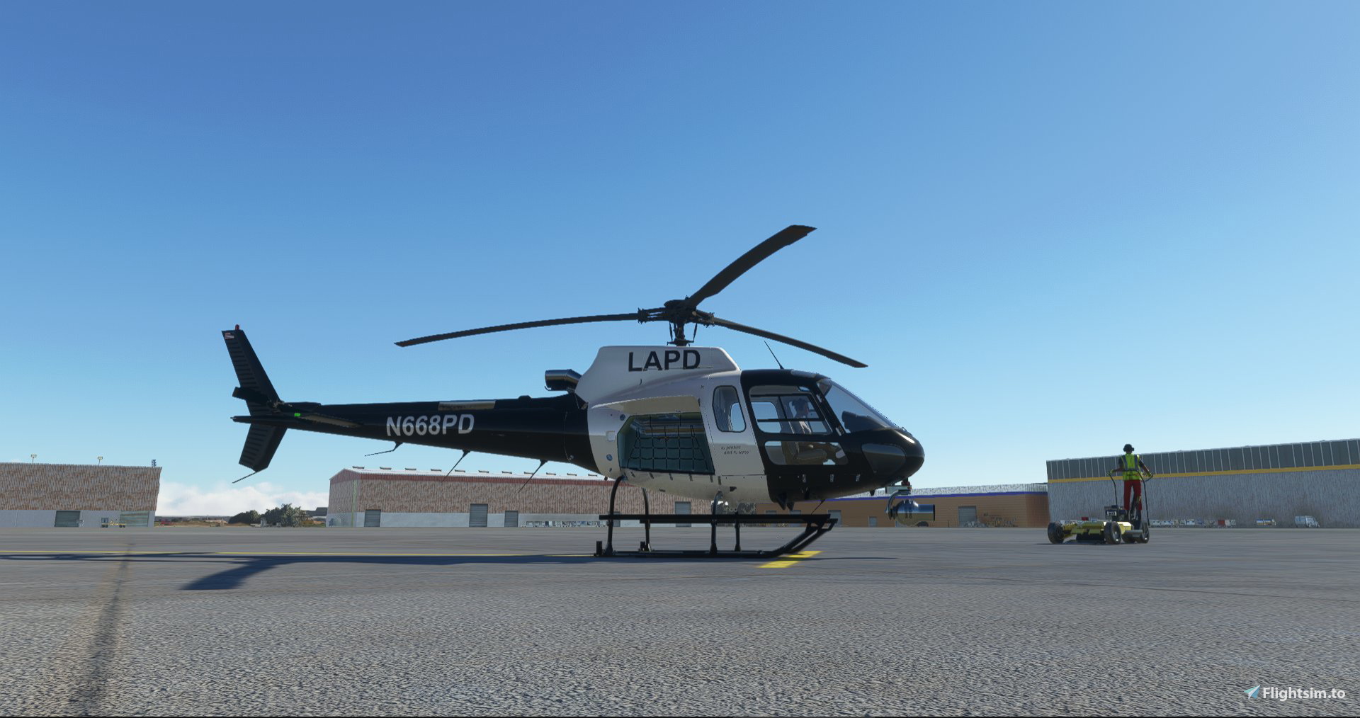 LAPD | N668PD | RotorSimPilot H125 | 8K Resolution - Aircraft