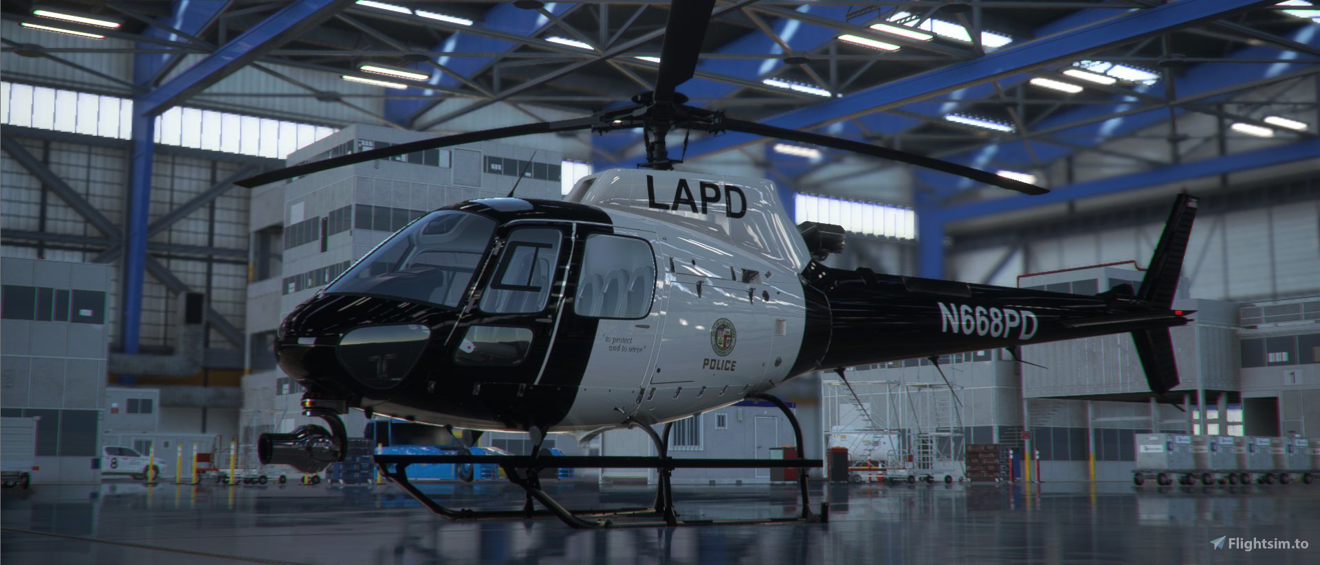 LAPD | N668PD | RotorSimPilot H125 | 8K Resolution for Microsoft