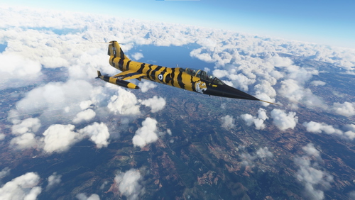 Liveries for the FRF-104G / TF-104G in HAF TIGER colors