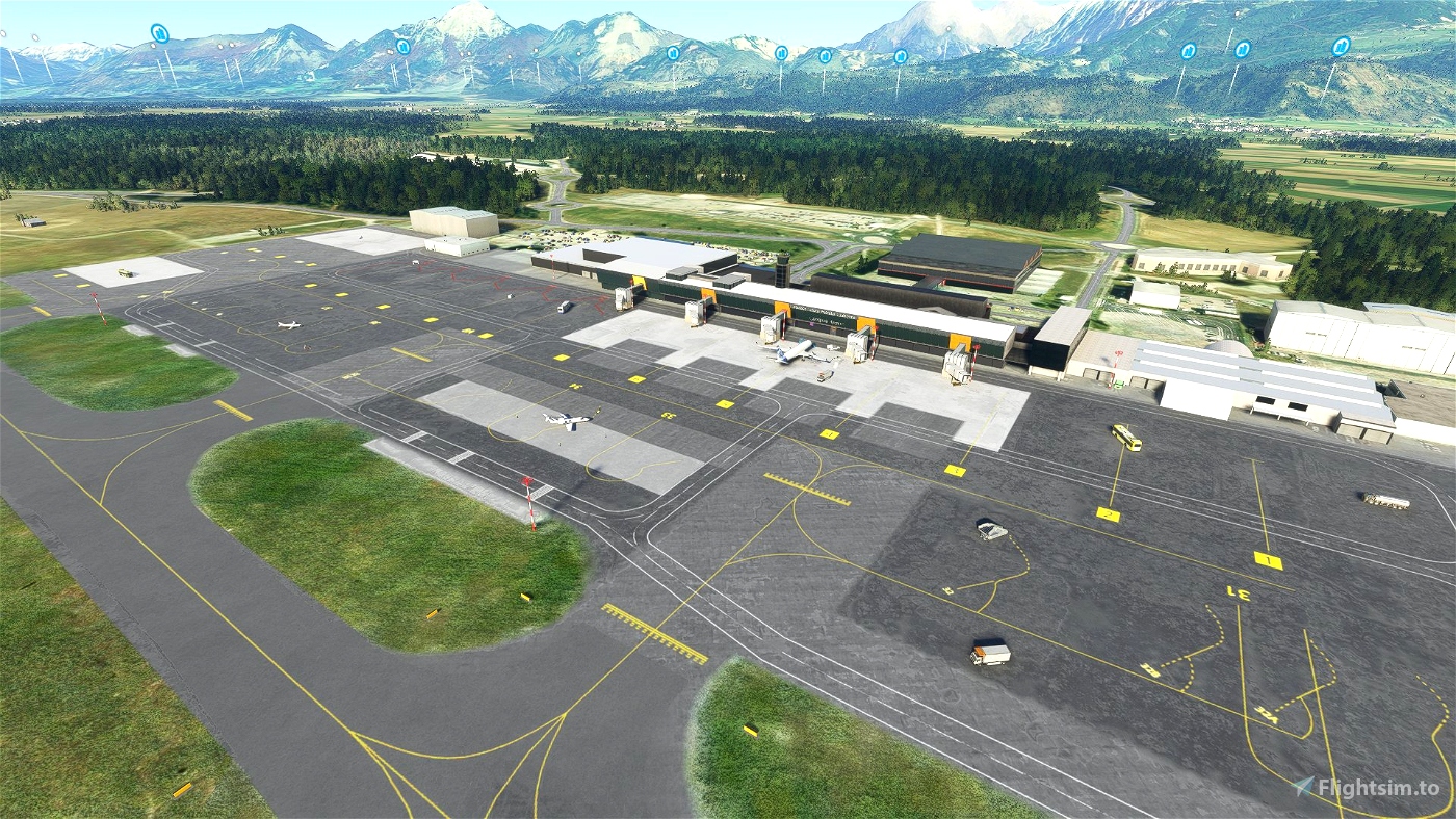 LJLJ - Ljubljana airport, Slovenia Microsoft Flight Simulator