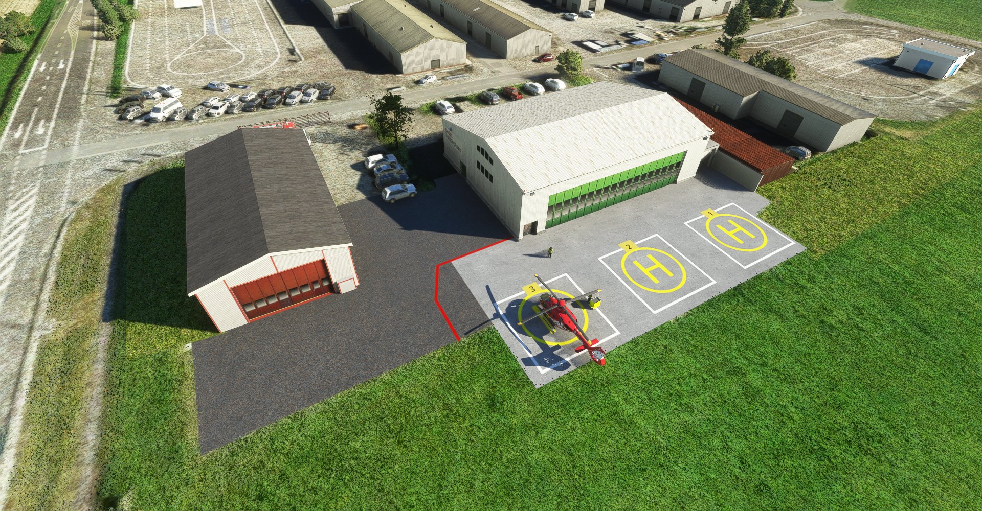 LSXE, Erstfeld Heliport, Rega 8 - Image 1