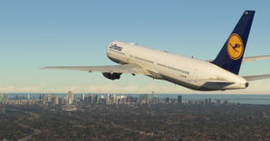 Lufthansa "1980 livery" CaptainSim 767-400ER thumbnail 4