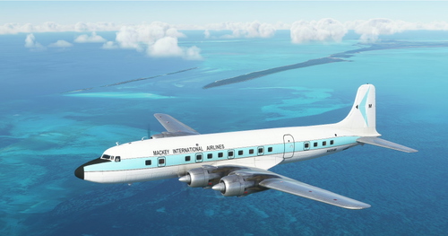 Mackey International DC-6B repaint
