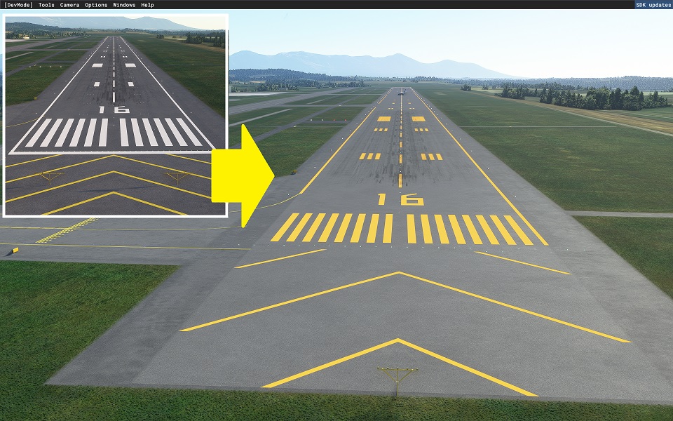 Precision Runway Marking (Asahikawa Airport(RJEC)) - Image 1