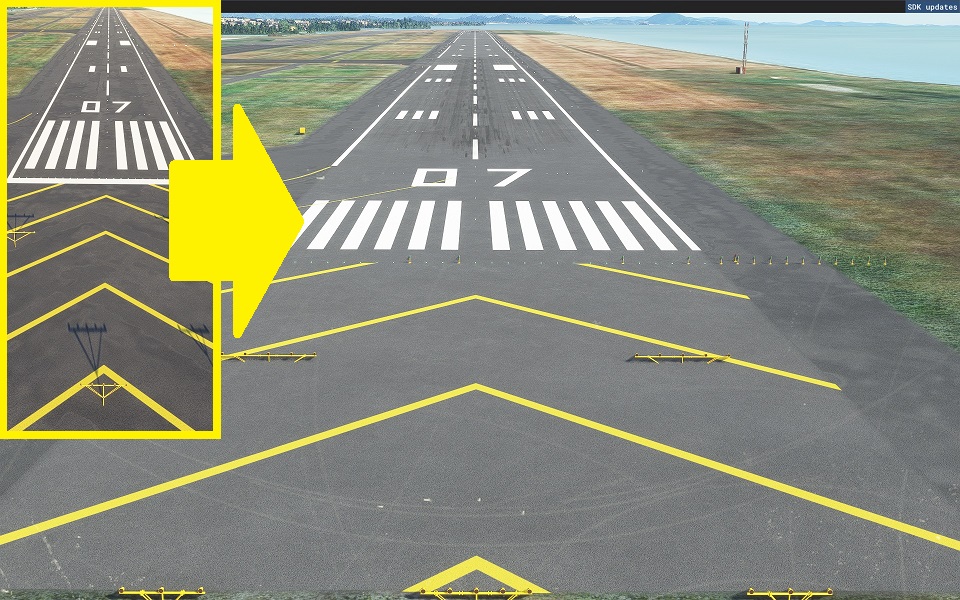 Precision Runway Marking (Yamaguchi-Ube Airport(RJDC)) - Image 1