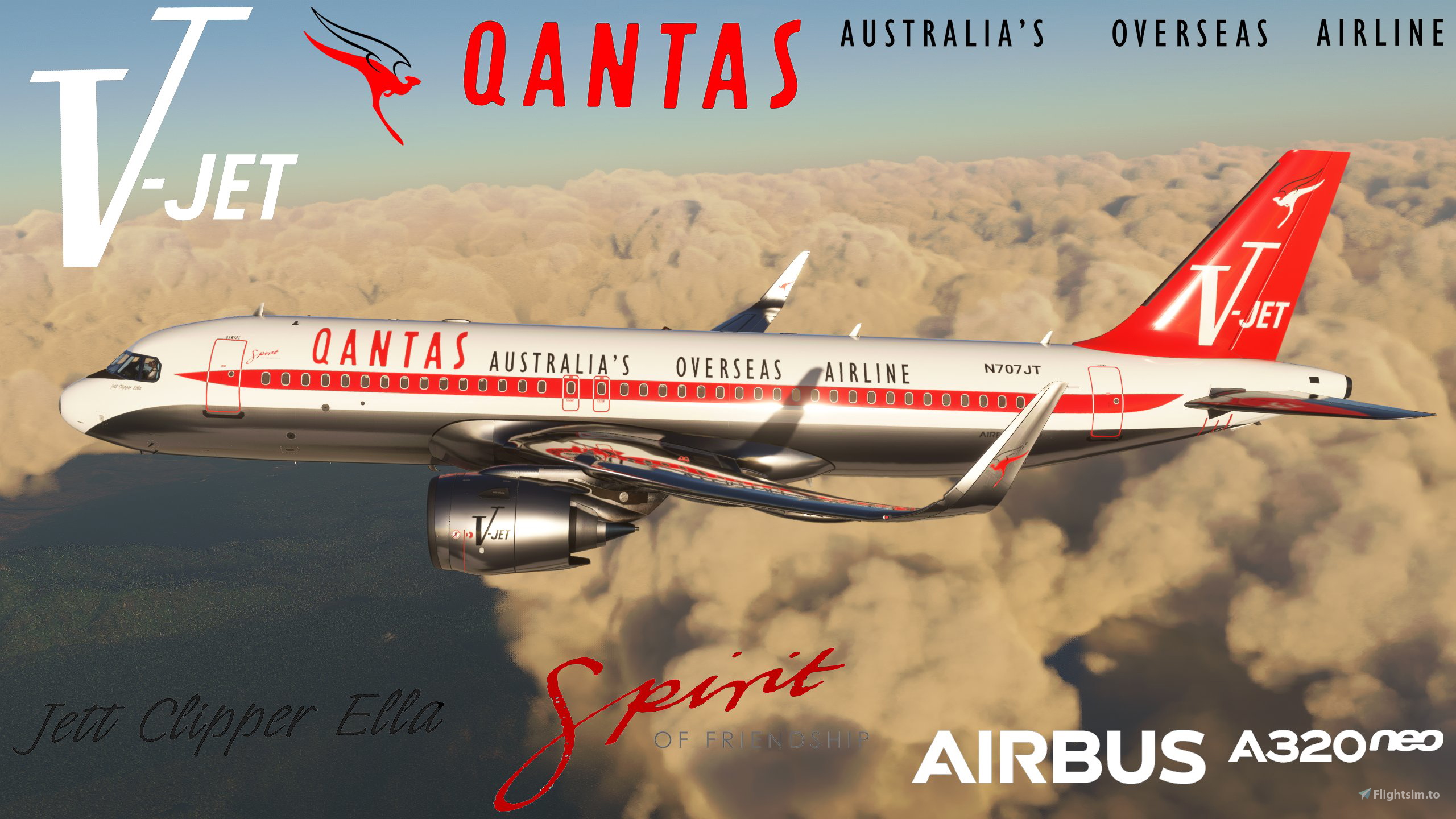 n*a様 Qantas Airways L-1049G-82-153 QANTAS A32N RETRO PACK 2 1968 - 1979 (Metallic & Clean) のために