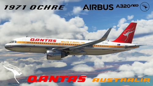 QANTAS A32N RETRO PACK 2 1968 - 1979 (Metallic & Clean)