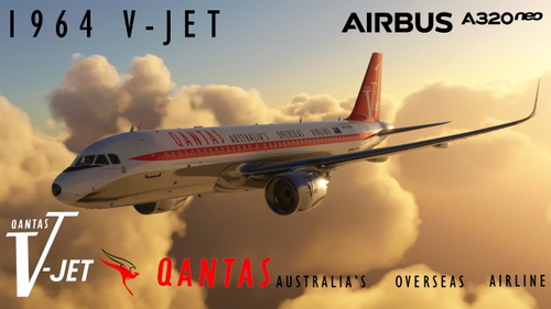 QANTAS A32NX RETRO PACK 1 1959 - 1967 (Metallic & Clean)