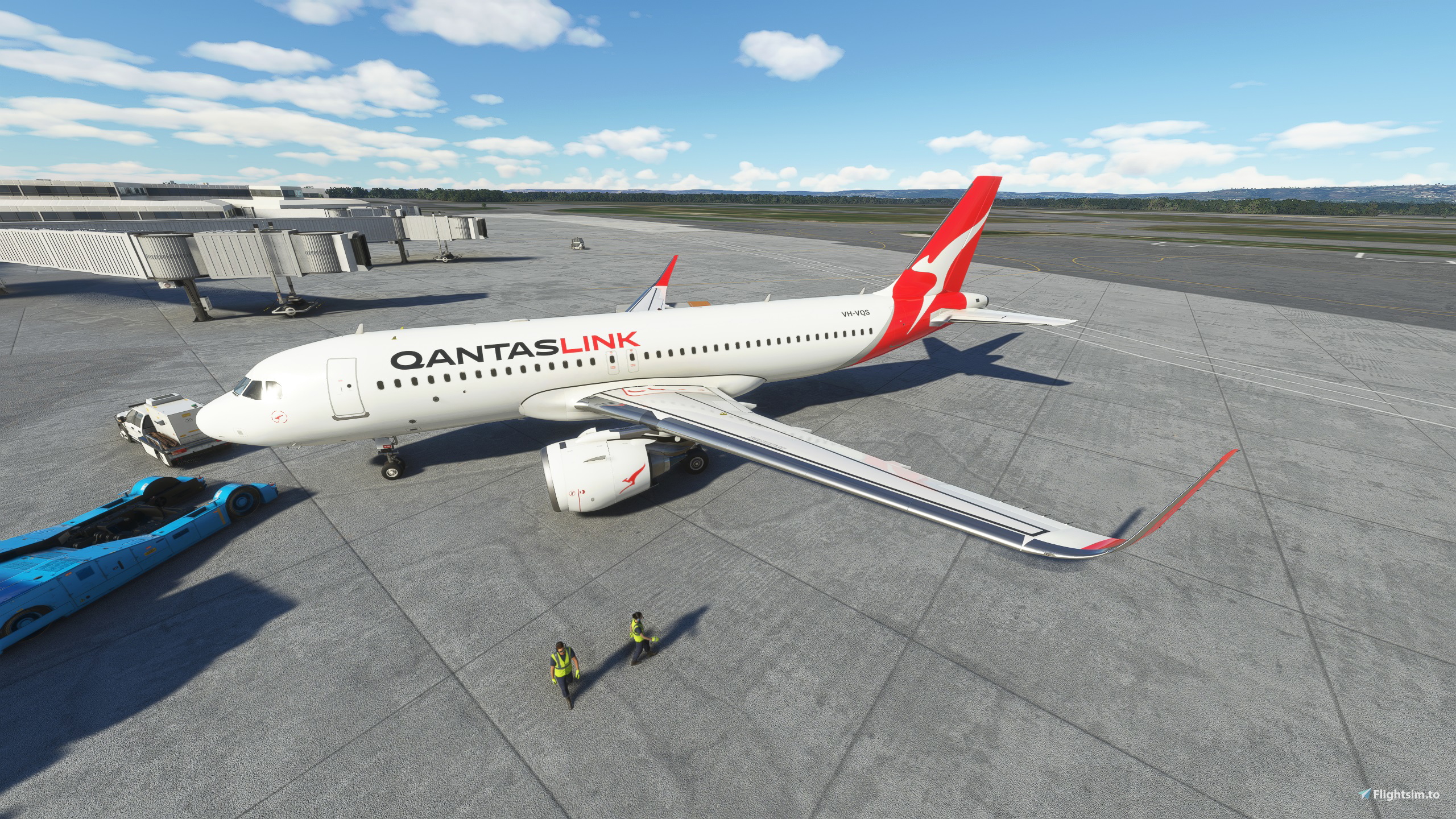 QANTAS LINK MESH LIVERY FOR ASOBO A320 NEO - Image 1
