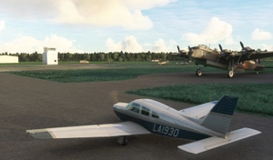 RAF Bardney 1945, Bardney, Lincolnshire, England, UK. (New "Period" airfield scenery) thumbnail 14