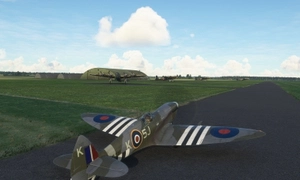 RAF Bardney 1945, Bardney, Lincolnshire, England, UK. (New "Period" airfield scenery) thumbnail 3