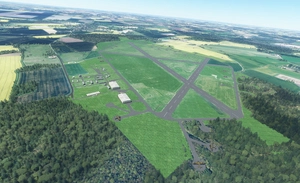 RAF Bardney 1945, Bardney, Lincolnshire, England, UK. (New "Period" airfield scenery) thumbnail 9