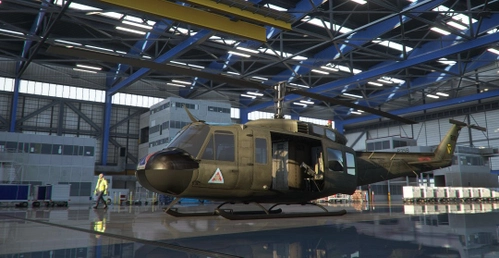 Repaint of the 229th Bat 1st Div Cavarly tail number 63-08808 for Taog44 UH-1H Iroquois