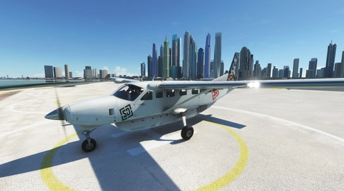 SKY Dive Dubai _ C208 Livery _ 4k