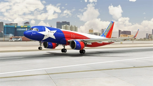 [A32NX] Southwest "Lone Star One" (Canyon Blue)  [8K] - FBW A32X