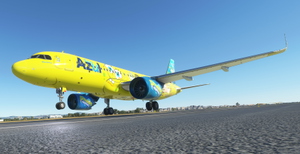 [A32NX] SpongeBob Azul Eco livery (PT-BOB) A320NX [8K]  thumbnail 9