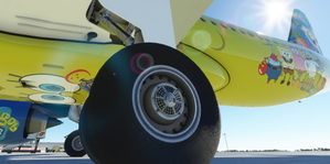 [A32NX] SpongeBob Azul Eco livery (PT-BOB) A320NX [8K]  thumbnail 15