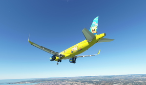 [A32NX] SpongeBob Azul Eco livery (PT-BOB) A320NX [8K]  thumbnail 10
