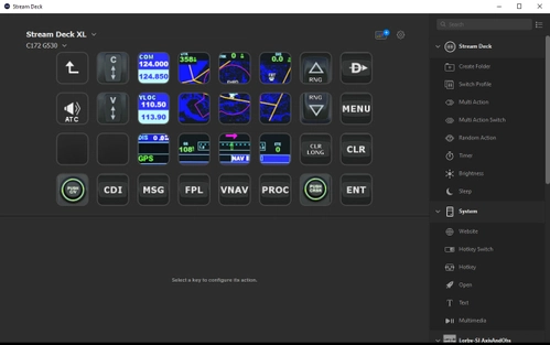 Stream Deck profile for C172 Steam gauge version for Lorby's AAO