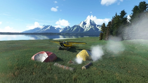 Teton Range Landscape & Camping