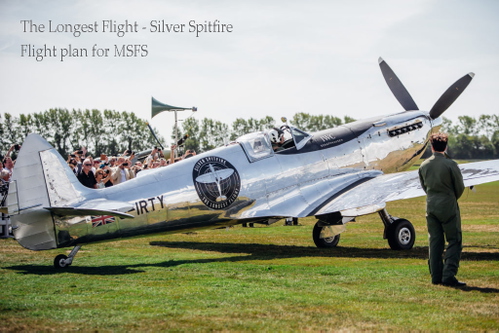 The Longest Flight - Silver Spitfire G-IRTY