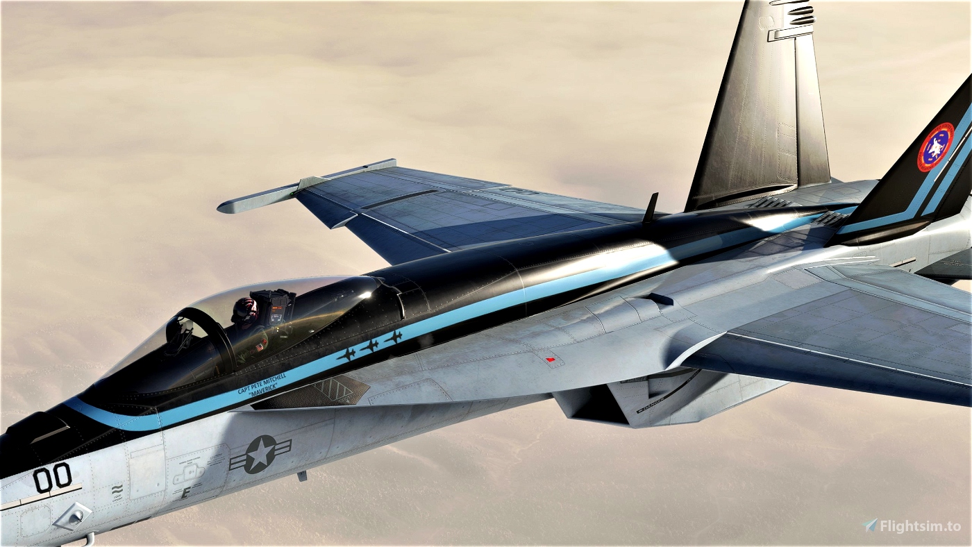 Top Gun: Maverick - MSFS F/A-18E Super Hornet Repaint » Microsoft Flight Simulator
