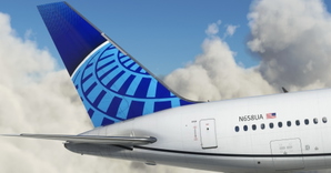 United Airlines "2019 livery" "N66056" CaptainSim 767-400ER thumbnail 13