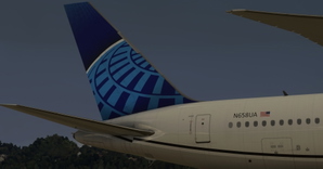 United Airlines "2019 livery" "N66056" CaptainSim 767-400ER thumbnail 7