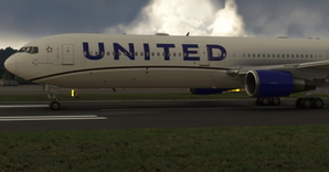 United Airlines "2019 livery" "N66056" CaptainSim 767-400ER thumbnail 4