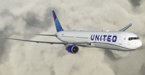 United Airlines "2019 livery" "N66056" CaptainSim 767-400ER thumbnail 15