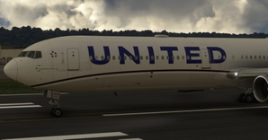 United Airlines "2019 livery" "N66056" CaptainSim 767-400ER thumbnail 6