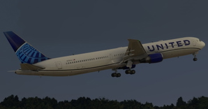 United Airlines "2019 livery" "N66056" CaptainSim 767-400ER thumbnail 9