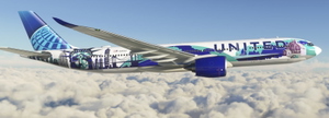 UNITED AIRLINES Her Art NewYork/NewJersey Livery 8K  (FICTIONAL) thumbnail 8