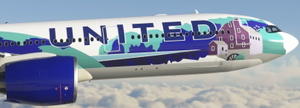 UNITED AIRLINES Her Art NewYork/NewJersey Livery 8K  (FICTIONAL) thumbnail 7