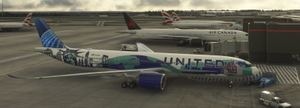 UNITED AIRLINES Her Art NewYork/NewJersey Livery 8K  (FICTIONAL) thumbnail 2