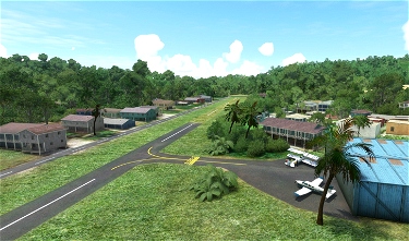 WACC Serukam Airstrip, West Kalimantan, Indonesia. Microsoft Flight Simulator