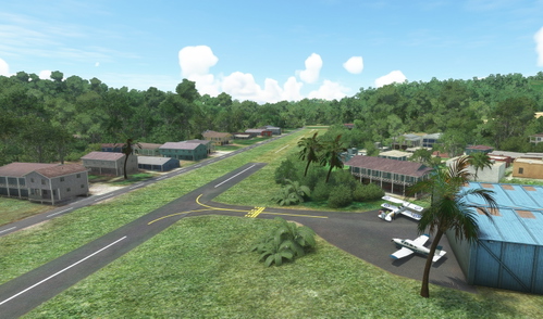 WACC Serukam Airstrip, West Kalimantan, Indonesia.