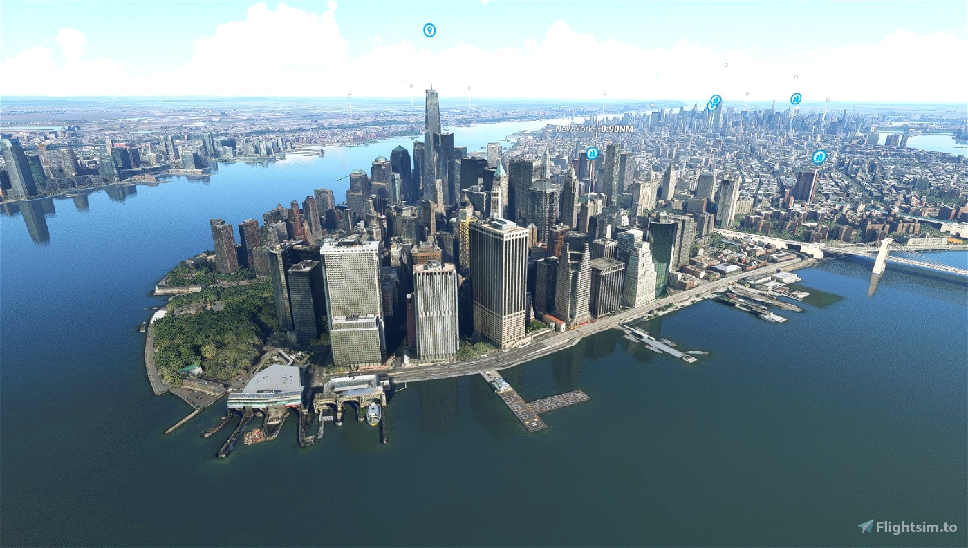 Water fix - New York City, New York, USA Microsoft Flight Simulator
