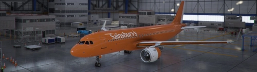 A320 Sainsbury's Livery
