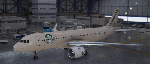 A320 Starbucks Livery