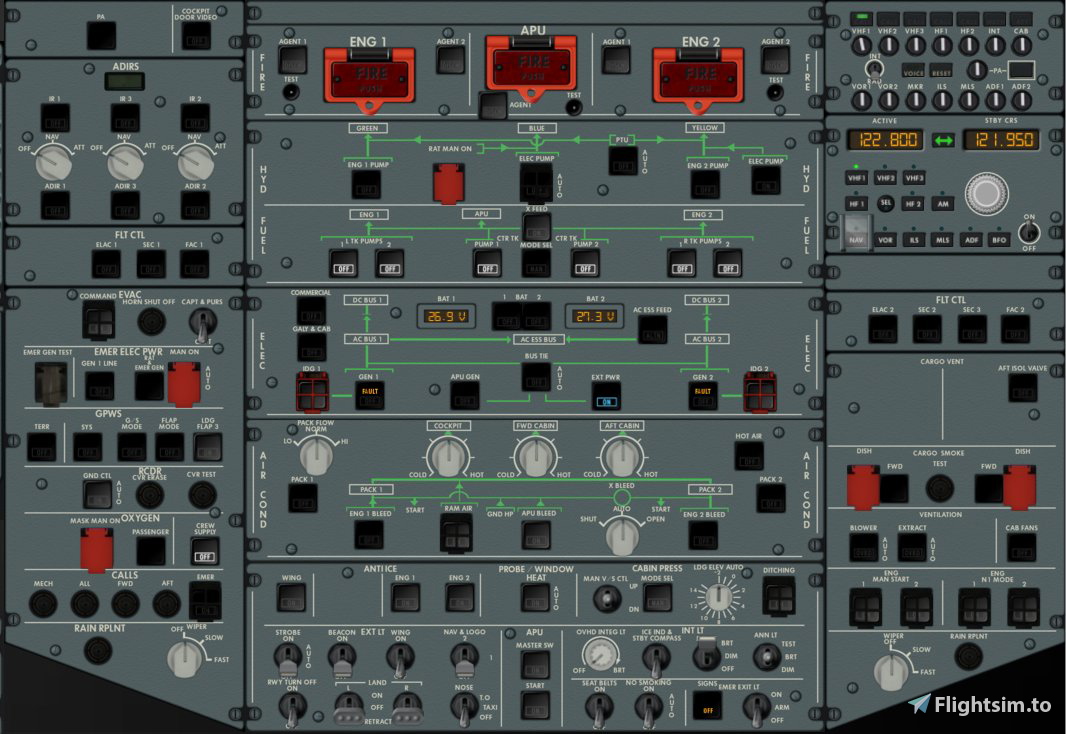 A32NX Overhead for Air Manager 4.1 (Siminnovation) - Image 1