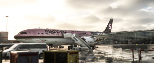 A330-900 KOREAN AIR BLACKPINK 2022 TOUR LIVERY FICTIONAL