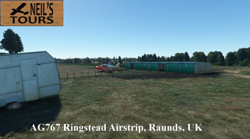 AG767 Ringstead Airstrip, Raunds, Wellingborough, UK.