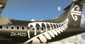 Air New Zealand "black livery" ATR 72-600 Community Version thumbnail 3