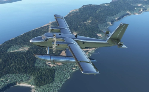 AIRPAC1 Twin Otter DHC-100 Old Floater Bare Metal Pax