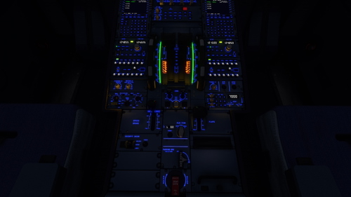 Blue Cockpit lights and White LCD for FBW A32NX