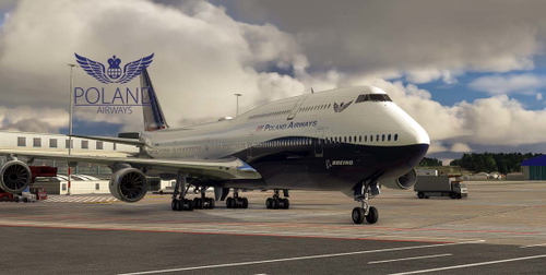 Boening 747-8 Passenger Poland AirWays livery