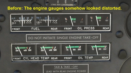Carenado Cessna 337 Skymaster cockpit gauge overhaul